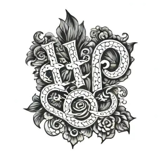 Abi name tattoo design idea