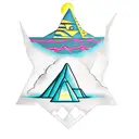 osiris in the sky with pyramids and the nile tattoo design idea