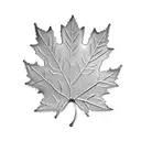 metal maple leaf tattoo design idea