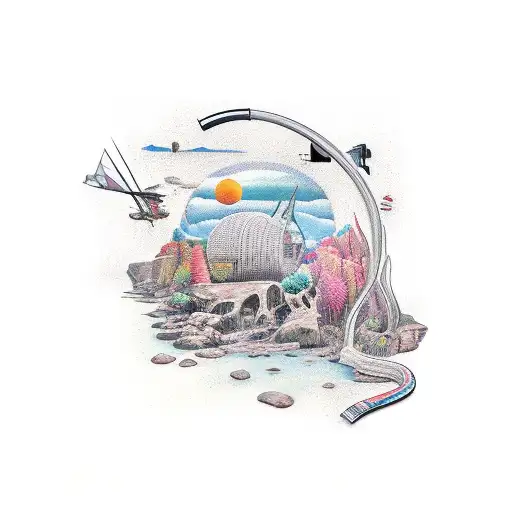 Michigan outdoor sleeve  tattoo design idea