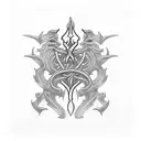 Trident tattoo design idea