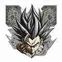 gohan ssj2 tattoo design idea