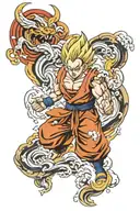 gohan ssj2 tattoo design idea