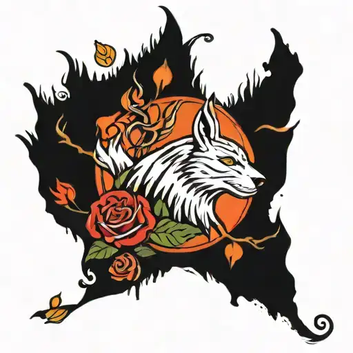 State of Dakota mountain tattoo design idea