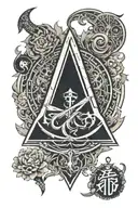 assassins creed logo, aries and gemini astrological sign tattoo design idea