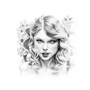 taylor swift ivy tattoo design idea