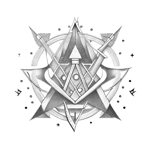 Alchemy symbols tattoo design idea