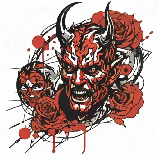 devil face tattoo design tattoo design idea