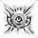 Devil Eye tattoo design idea