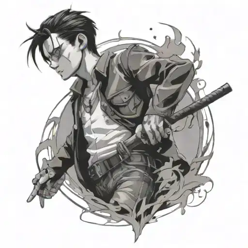 levi ackerman tattoo design idea