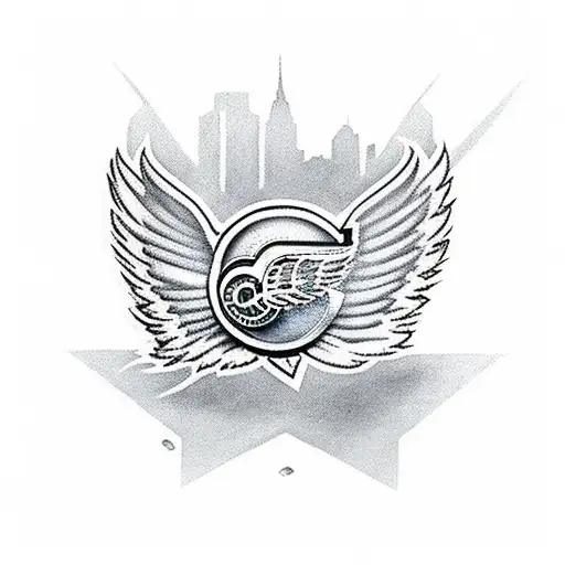 detroit red wings tattoo design idea