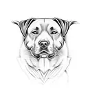 Labrador tattoo design idea