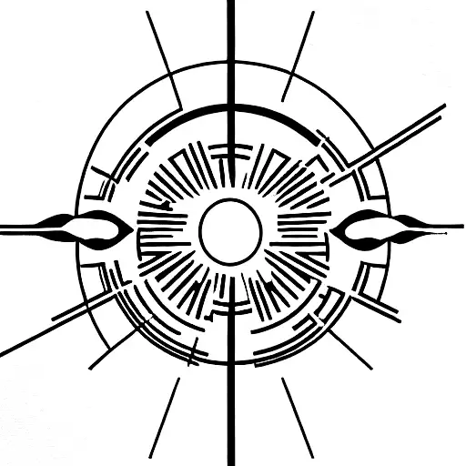 twin suns over bucharest and munich landmarks tattoo design idea