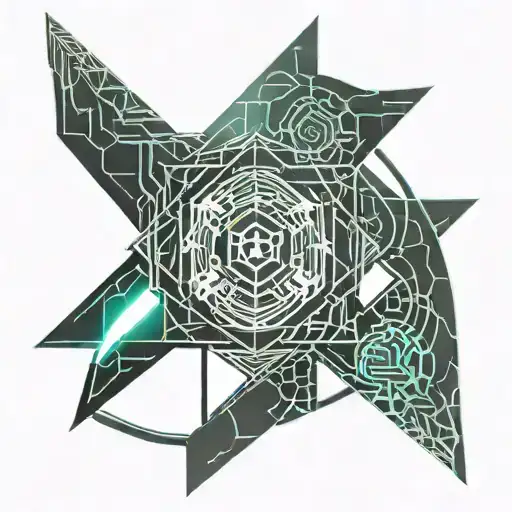 pantheon league of legends head tattoo design idea