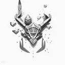 scissors tattoo design idea