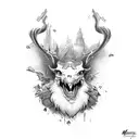 scissors tattoo design idea