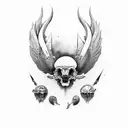 scissors tattoo design idea