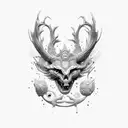 scissors tattoo design idea