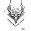 scissors tattoo design idea