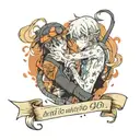 and if you go, i wanna go with you and if you die, i wanna die with you tattoo design idea