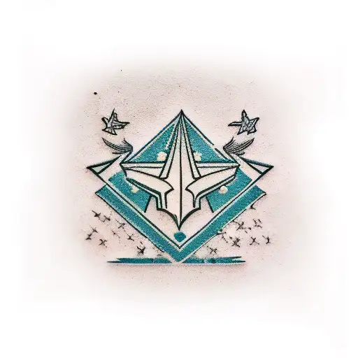 matchbox with stingray logo on top tattoo design idea