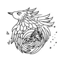 Icarus Fall tattoo design idea