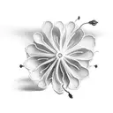 saffron flower for men tattoo design idea