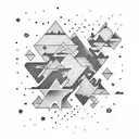 shooting stars tattoo design idea