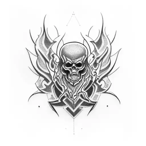 ramas de black metal tattoo design idea