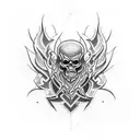 ramas de black metal tattoo design idea