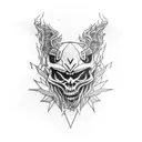 ramas de black metal tattoo design idea