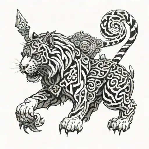 Zeus Sparta knighttiger tattoo design idea