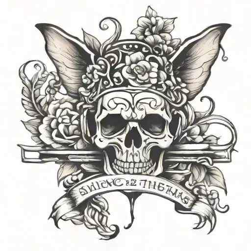 Silence is the means of all purposes tattoo design idea