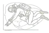 scuba diver tattoo design idea