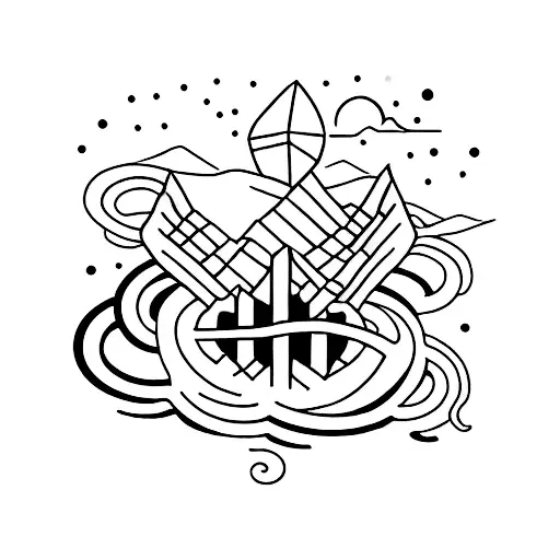 rise up when you complete the stress cycle tattoo design idea