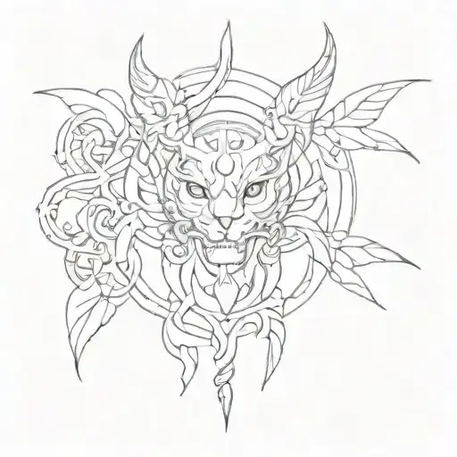 m magim boo tattoo design idea