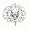 m magim boo tattoo design idea