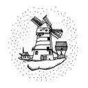 Danish windmill tattoo design idea