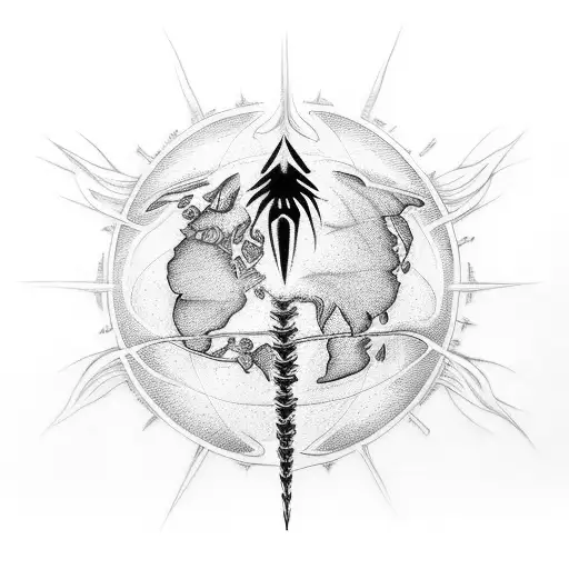 earth wind fire spine tattoo tattoo design idea
