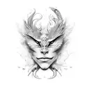 elements spinal  tattoo design idea