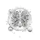 elements spinal  tattoo design idea