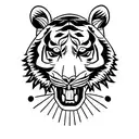 Tiger tattoo design idea