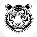 Tiger tattoo design idea