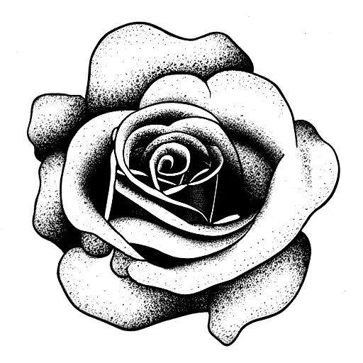 rose and stem with the text "always"  tattoo design idea