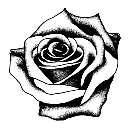 rose with the cursive text "always" in place of the stem  tattoo design idea
