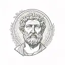 stoic virtues tattoo design idea