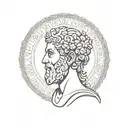 stoic virtues tattoo design idea