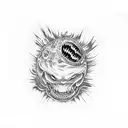 monsters like junji ito full arm tattoo design idea