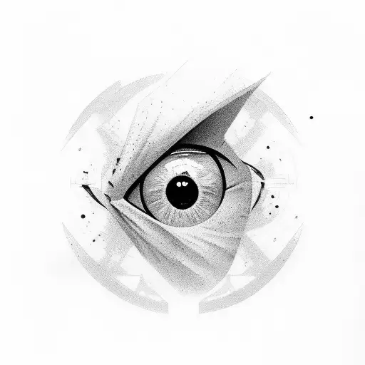 timeline, space, life, eye tattoo design idea