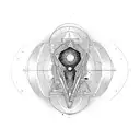 timeline, space, life tattoo design idea